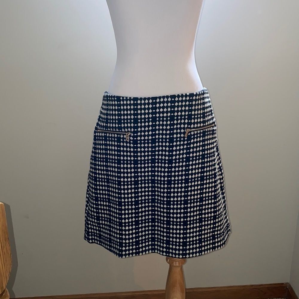 Black and white spade skirt